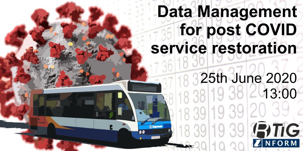 advert for webinar covid virus and bus.