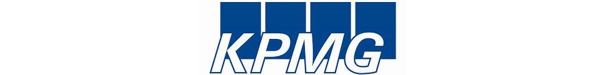 KPMG text with Blue boxes behind