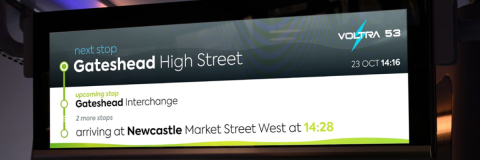 next stop TFT display on bus