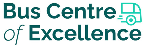 Bus Centre of Excellence with zooming green bus
